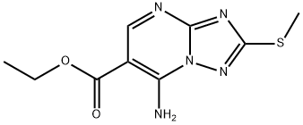 ETHYL 7-AMINO-2-(METHYLTHIO)[1,2,4]TRIAZOLO[1,5-A]PYRIMIDINE-6-CARBOXYLATE