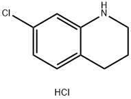 7-クロロ-1,2,3,4-テトラヒドロキノリン塩酸塩 化学構造式