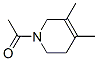 3,4-Lutidine, 1-acetyl-1,2,5,6-tetrahydro- (7CI) 结构式