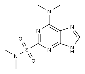 6-DIMETHYLAMINO-9H-PURINE-2-SULFONIC ACID DIMETHYLAMIDE Structure