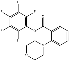 PENTAFLUOROPHENYL 2-MORPHOLINOBENZOATE 结构式
