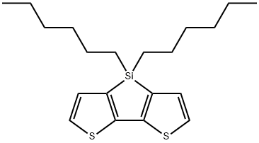 4,4-di-n-hexyl-dithieno[3,2-b:2',3'-d]silole Structure
