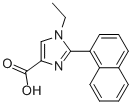 1-ETHYL-2-NAPHTHALEN-1-YL-1H-IMIDAZOLE-4-CARBOXYLIC ACID 结构式