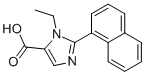 1H-IMIDAZOLE-5-CARBOXYLIC ACID, 1-ETHYL-2-(1-NAPHTHALENYL)- 结构式