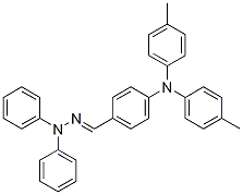 (E)-4-[双(4-甲基苯基)氨基]苯甲醛 2,2-二苯基腙 结构式