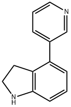 1H-Indole,2,3-dihydro-4-(3-pyridinyl)- Struktur