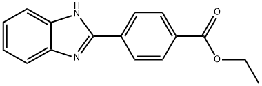 4-(1H-BENZIMIDAZOL-2-YL)BENZOIC ACID ETHYL ESTER 结构式