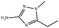 5-エチル-1-メチル-1H-1,2,4-トリアゾール-3-アミン 化学構造式