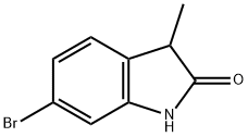 6-溴-3-甲基-1,3-二氢-吲哚-2-酮, 90725-50-1, 结构式
