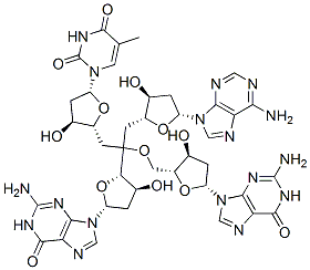 deoxyadenylyl-thymidylyl-deoxyguanylyl-deoxyguanosine Structure
