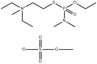 O-ethyl N,N-dimethylamino-S-(2-diethylaminoethyl)thiophosphate Struktur