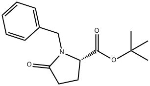 (S)-tert-butyl 1-benzyl-5-oxopyrrolidine-2-carboxylate Structure