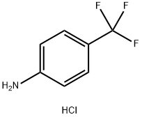 4-(トリフルオロメチル)アニリン塩酸塩 化学構造式