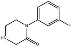 1-(3-氟苯基)-2-哌嗪酮 结构式