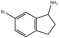 6-溴-2,3-二氢-1H-茚-1-胺 结构式