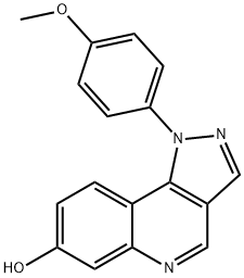 1H-Pyrazolo[4,3-c]quinolin-7-ol, 1-(4-Methoxyphenyl)- 结构式