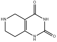 5,6,7,8-テトラヒドロピリド[4,3-D]ピリミジン-2,4(1H,3H)-ジオン, HCL 化学構造式