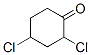 Cyclohexanone,  2,4-dichloro- 结构式