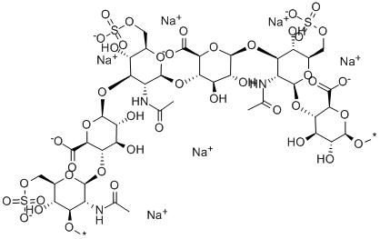 Chondroitin sulfate sodium salt Struktur