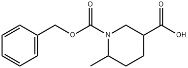 1-((苄氧基)羰基)-6-甲基哌啶-3-羧酸 结构式