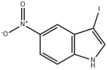 3-碘-5-硝基-1H-吲哚 结构式