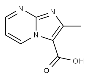 2-METHYLIMIDAZO[1,2-A!PYRIMIDINE-3-CARBOXYLIC ACID, 97+% Structure