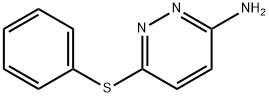6-(フェニルチオ)ピリダジン-3-アミン 化学構造式