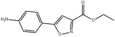 3-(4-氨基苯基)异恶唑-5-甲酸乙酯 结构式