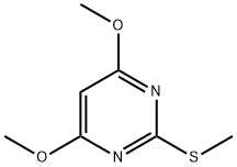 2-甲硫基-4,6-二甲氧基嘧啶 结构式