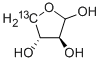 D-トレオース-4-13C 化学構造式