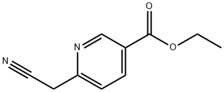 3-Pyridinecarboxylic acid, 6-(cyanoMethyl)-, ethyl ester, 90915-33-6, 结构式