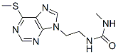 Urea, 1-methyl-3-[2-[6-(methylthio)-9H-purin-9-yl]ethyl]- Structure