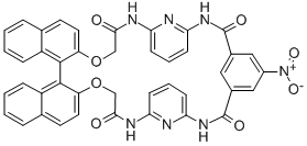 (R)-2,2''-[5-NITROISOPHTHALAMIDOBIS(2,6-PYRIDYLENECARBAMOYLMETHOXY)]-1,1''-BINAPHTHYL Struktur