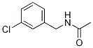 AcetaMide, N-[(3-chlorophenyl)Methyl]- Struktur