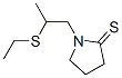 2-Pyrrolidinethione,  1-[2-(ethylthio)propyl]- Structure