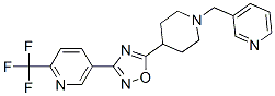 5-(5-[1-(PYRIDIN-3-YLMETHYL)PIPERIDIN-4-YL]-1,2,4-OXADIAZOL-3-YL)-2-(TRIFLUOROMETHYL)PYRIDINE 结构式