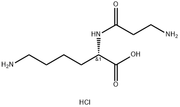beta-alanyl-lysine hydrochloride Structure