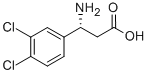(R)-3 - 氨基-3 - (3,4 - 二氯苯基)丙酸 结构式