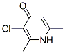 4(1H)-Pyridinone,  3-chloro-2,6-dimethyl- 结构式