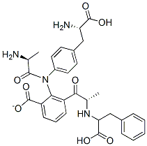 N-(1-carboxy-2-phenylethyl)-alanyl-alanyl-phenylalanine-4-aminobenzoate Structure