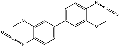3,3'-DIMETHOXY-4,4'-BIPHENYLENE DIISOCYANATE Struktur