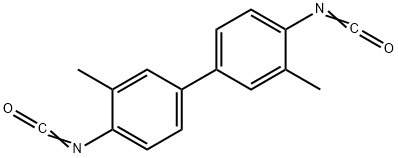 4,4'-ジイソシアナト-3,3'-ジメチルビフェニル 化学構造式