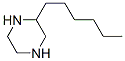 Piperazine, 2-hexyl- (7CI,9CI) Structure