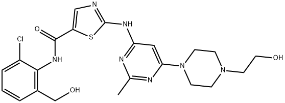 羟甲基达沙替尼, 910297-58-4, 结构式