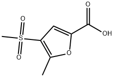 5-METHYL-4-(METHYLSULFONYL)-2-FUROIC ACID 结构式