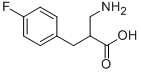 3-氨基-2-(4-氟苄基)丙酸 结构式