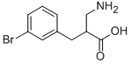 3-氨基-2-(3-溴苄基)丙酸 结构式