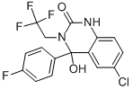 6-CHLORO-4-(4-FLUORO-PHENYL)-4-HYDROXY-3-(2,2,2-TRIFLUORO-ETHYL)-3,4-DIHYDRO-1H-QUINAZOLIN-2-ONE 结构式