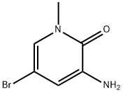 3-氨基-5-溴-1-甲基吡啶-2(1H)-酮 结构式