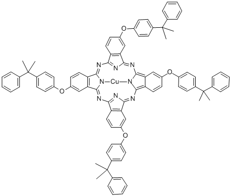 COPPER(II) TETRAKIS(4-CUMYLPHENOXY)- Struktur